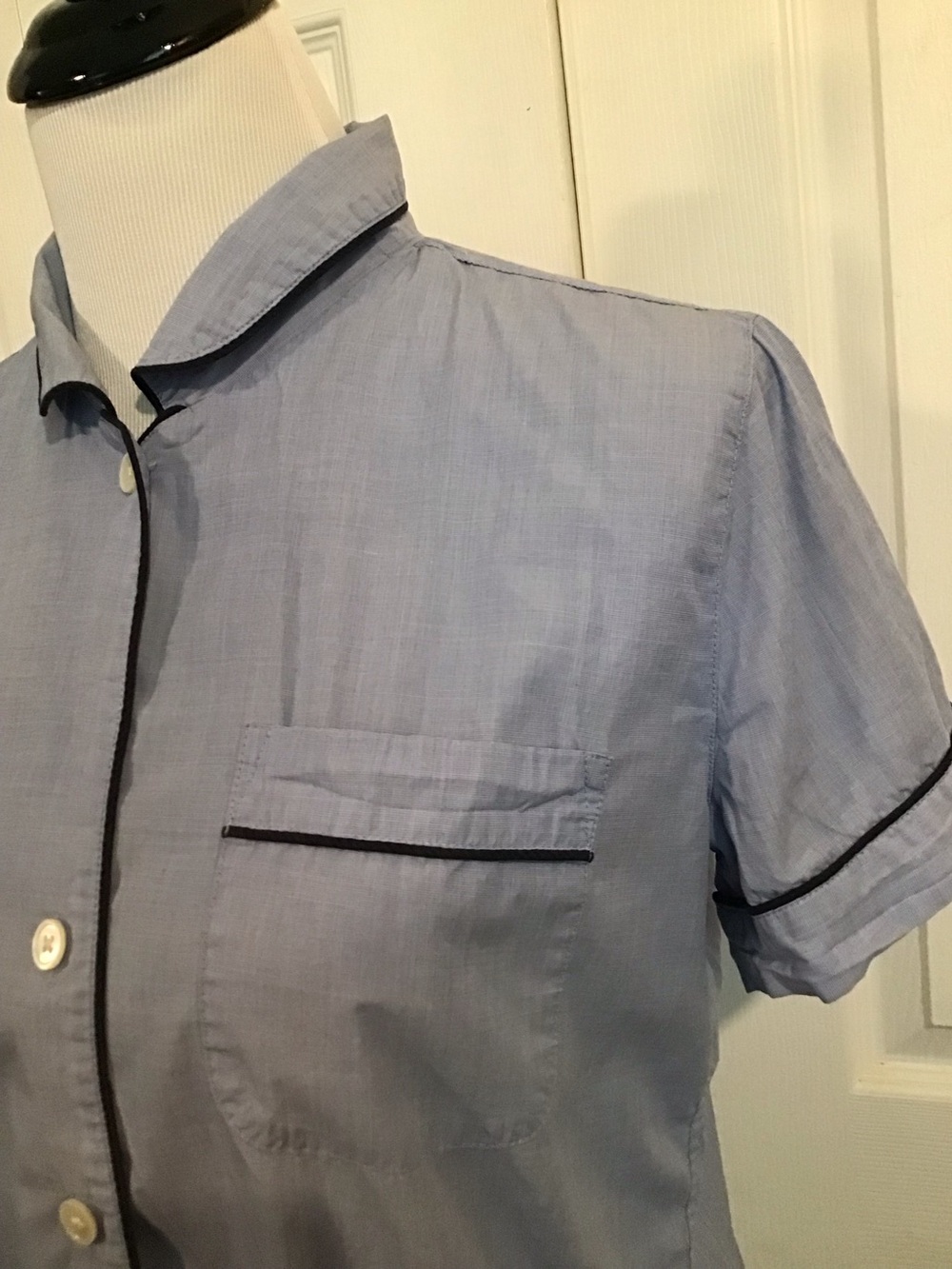J Crew Button Down Pajama Shirt Sz S
